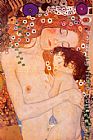 Mother And Child ii by Gustav Klimt